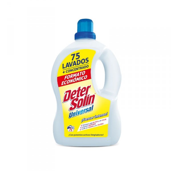 DETERGENTE DETERSOLIN LIQUIDO UNIVERSAL 75 DOSIS.