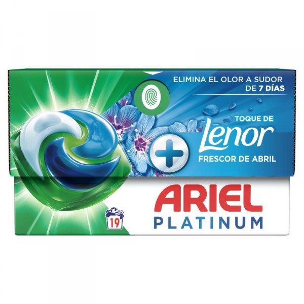DETERGENTE ARIEL PODS+FRESCOR ABRIL 19 DOSIS