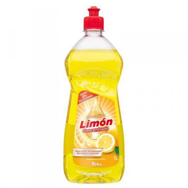 LAVAVAJILLAS SELEX CONCENTRADO LIMON 1 LITRO