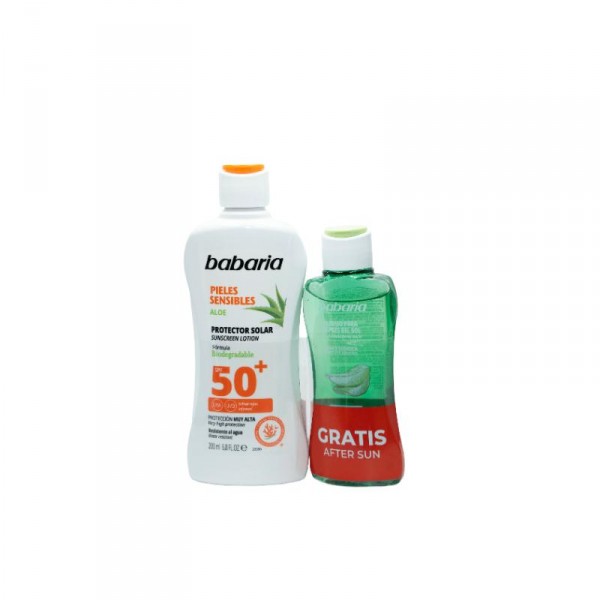 LECHE BABARIA SOLAR SENSIBLES FP50 200 ML. + AFTER SUN
