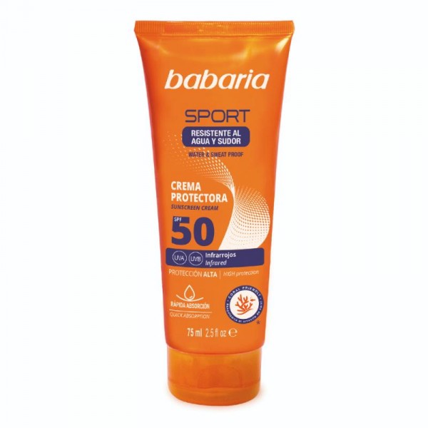 CREMA BABARIA FACIAL SPORT FP50 75ML.
