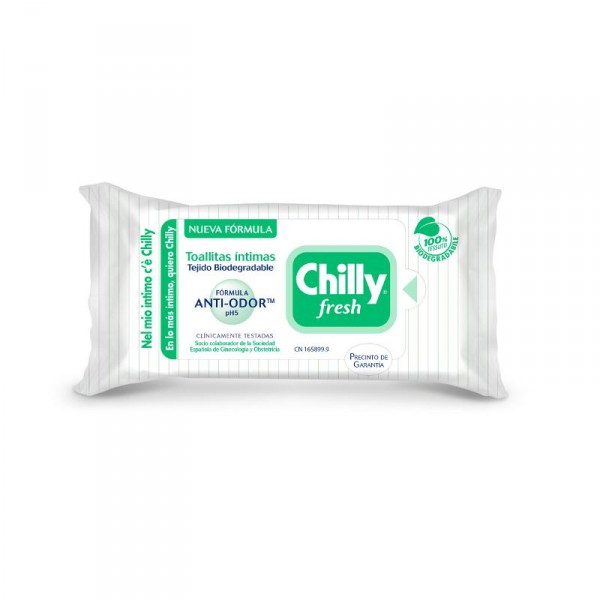 TOALLITA CHILLY GEL INTIMA 12 UNDS