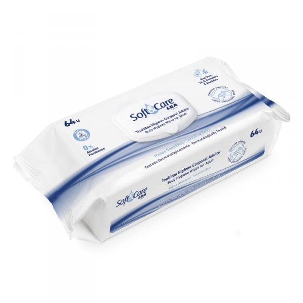 TOALLITAS LEA ADULTO SOFT&CARE 64 UNIDADES