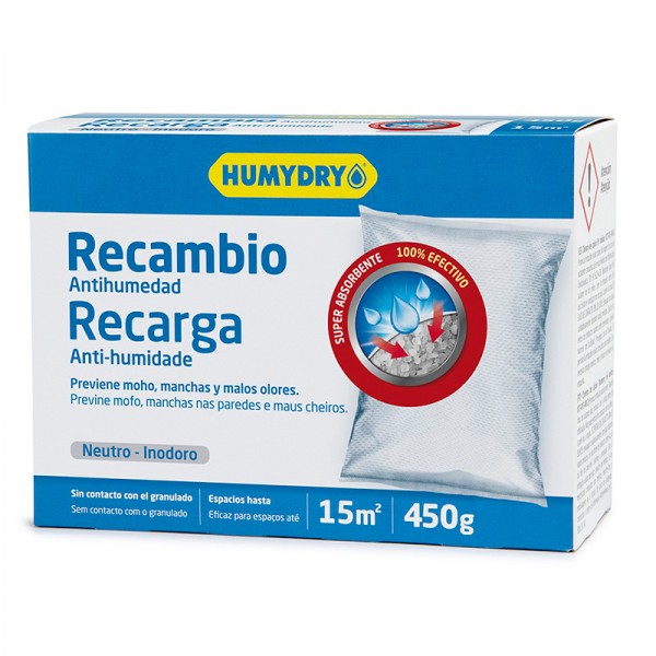 RECAMBIO ANTIHUMEDAD HUMYDRY UNIVERSAL 450 GRAMOS