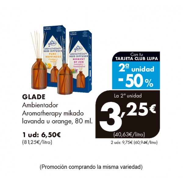 AMB.GLADE AROMATHERAPY MIKADO LAVANDA 80 ML.