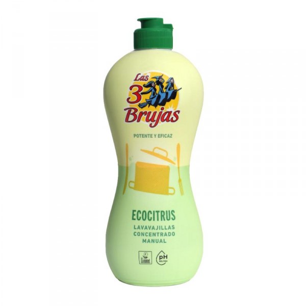 LAVAVAJILLAS LAS 3 BRUJAS CONCENTRADO ECOLABEL 500 ML.