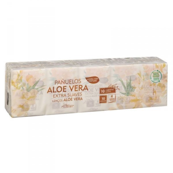 PAÑUELO SELEX AL.VERA 4CA.50% PLA.RECIC.10 UNDS.PACK 10 UNDS