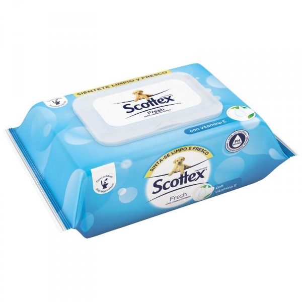 PAPEL HIGIENICO SCOTTEX HUMEDO RECAMBIO 74 UNDS