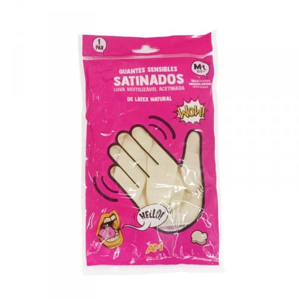 GUANTE AM SATINADO TALLA MEDIANA