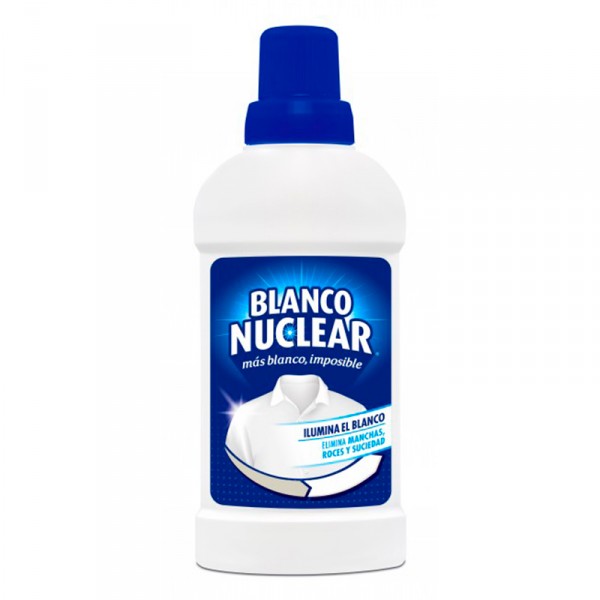 BLANQUEADOR ROPA BLANCO NUCLEAR LIQUIDO 500 ML.