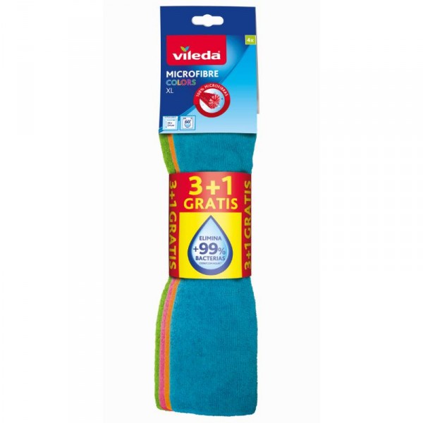 BAYETA VILEDA MICROFIBRAS STYLE 3+1 UNDS