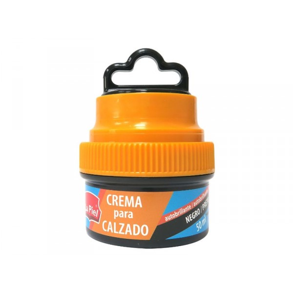 CREMA CALZADO LA PIEL AUTOBRILLANTE NEGRO 50 ML.