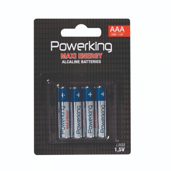 PILA POWERKING ALCALINA LR-03 PACK 4 UND.