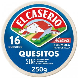 QUESO EL CASERIO 16 PORCIONES 250 GRS