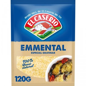 QUESO EL CASERIO RALLADO GRATINAR EMMENTAL 120 GRS