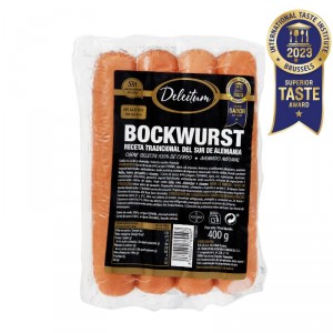 SALCHICHA DELEITUM BOCKWURST 400 GRAMOS