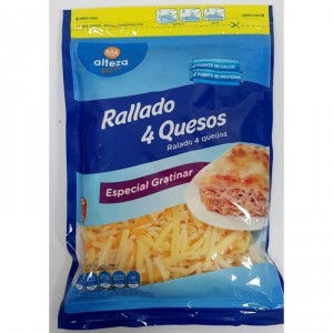 QUESO ALTEZA RALLADO CHEDDAR-GOUDA-EMMENTAL-EDAM 200 GRS