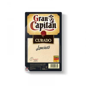 QUESO GRAN CAPITAN CURADO LONCHAS 140 GRS