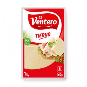 QUESO TIERNO EL VENTERO LONCHAS 160 GRS