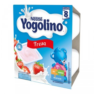 YOGOLINO NESTLE FRESA PACK 4 UNDS X 100 GRS