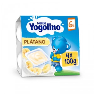 YOGOLINO NESTLE PLATANO PACK 4 UNDS X 100 GRS