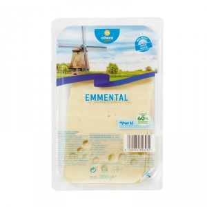 QUESO ALTEZA EMMENTAL LONCHAS 200 GRS