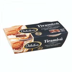 POSTRE DELEITUM TIRAMISU PACK 2 UNDS X 90 GRS