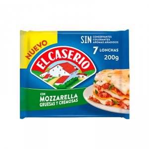 QUESO EL CASERIO SIN LACTOSA 7 LONCHAS 185 GRS