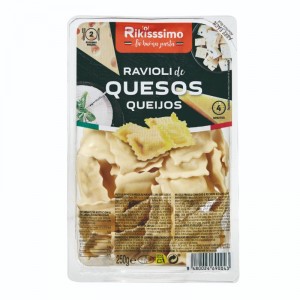 PASTA FRESCA RAVIOLI RIKISSSIMO 4 QUESOS  250 GRS.