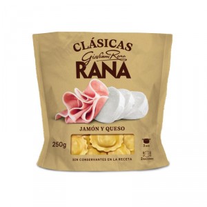 TORTELLINI RANA JAMON Y QUESO 250 GRS.