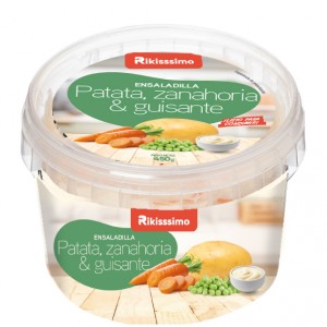 ENSALADILLA RIKISSSIMO PATATA, ZANAHORIA & GUISANTE 450 GRS.