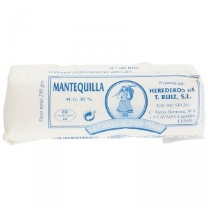 MANTEQUILLA LA PASIEGA DE PEÑAPELADA RULO 250 GRS.
