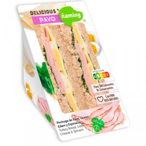 SANDWICH ÑAMING DELICIOUS PAVO 200 GRS.