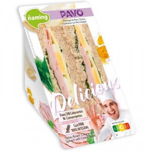 SANDWICH ÑAMING DELICIOUS PAVO 200 GRS.