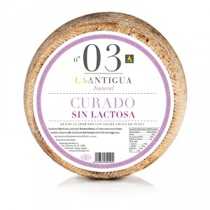 QUESO CURADO OVEJA SIN LACTOSA LA ANTIGUA, KILO