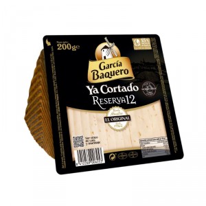 QUESO RESERVA YA CORTADO 12 GARCIA BAQUERO 200 GRS.