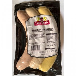 SALCHICHAS LUIS THATE DEGUSTACION (BRATW-LAND-CURRYW) 400 GR