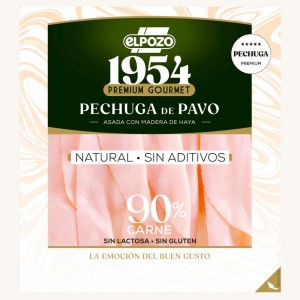 PECHUGA DE PAVO NATURAL ELPOZO 1954 SIN ADITIVOS 120 GRS.