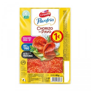 CHORIZO PAVOFRIO 100% PAVO 65 GRS.