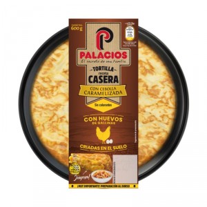 TORTILLA PALACIOS CON CEBOLLA CARAMELIZADA 600 GRS.