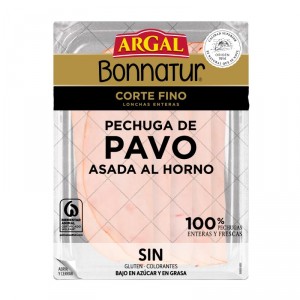 PECHUGA DE PAVO ASADA BONNATUR ARGAL LONCHAS 100 GRS.