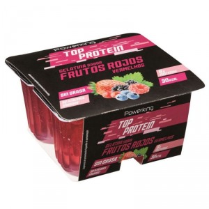 GELATINA POWERKING PROTEICA FRUTOS ROJOS 4 UND. X 100 GRS.