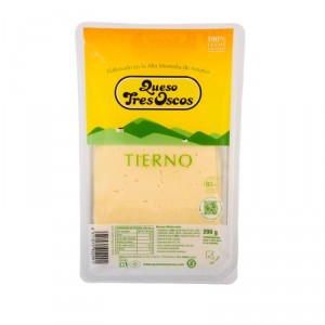 QUESO TRES OSCOS LONCHAS TIERNO 200 GRS