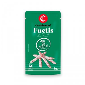 FUETIS DE FUET SIN NITRITOS AÑADIDOS CASADEMONT 50 GRS.