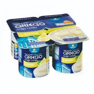 YOGUR ALTEZA GRIEGO LIMON PACK 4 UNDS X 125 GRS