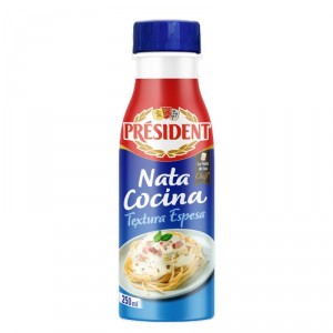NATA PRESIDENT COCINAR 18 % M.G. BOTELLA 250 ML.