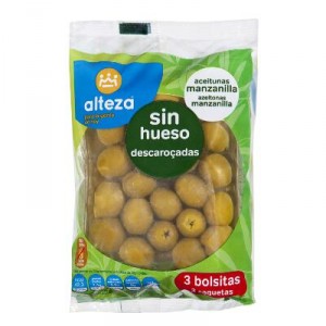 ACEITUNA ALTEZA MANZAN.S/HUESO 3 BOLS. 480 GRS, 210 GRS P.E.