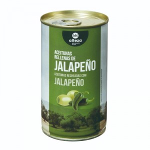 ACEITUNA ALTEZA RELLENA JALAPEÑO 350 GR.150 GR. P.E.