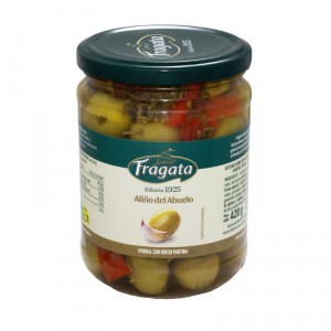 ACEITUNA FRAGATA VERDIAL C/HUESO ALIÑO ABUELO 420GR,250GR PE