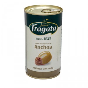 ACEITUNA FRAGATA MANZANILLA RELLENA ANCHOA, 350 GR 150 PE